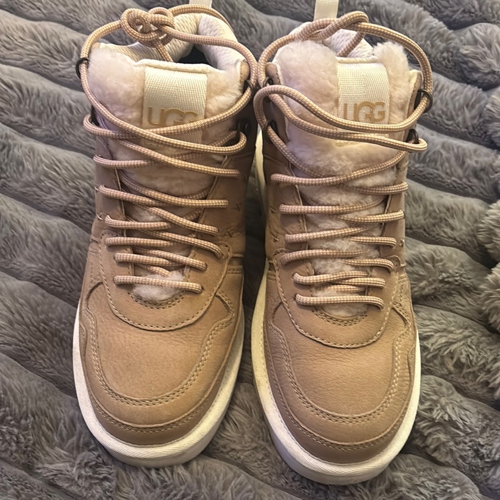 UGG Beige High-Top Boots